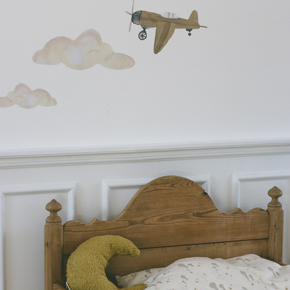 Wallsticker Clouds 5-pak - Multi