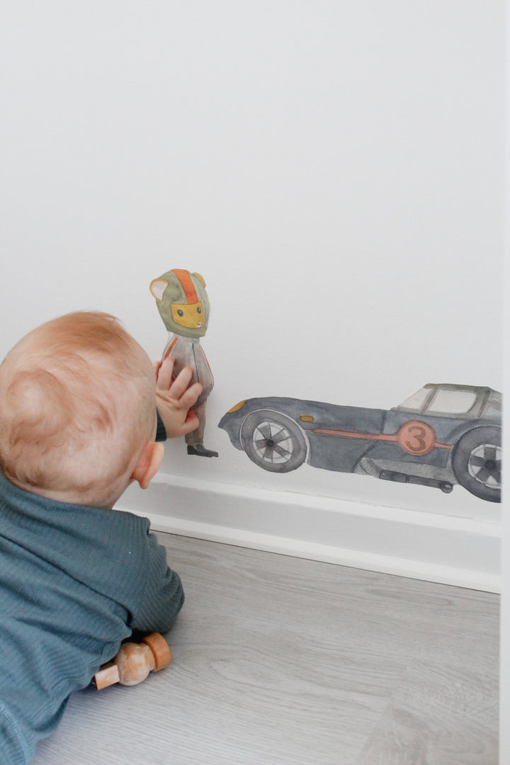 Wallsticker Max the Racer - Grey