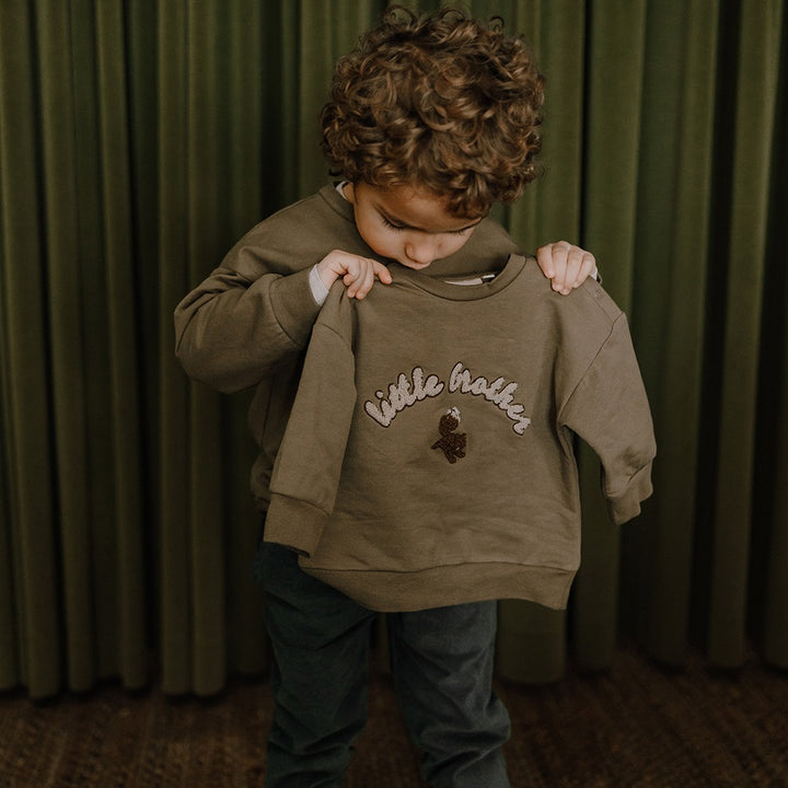 Finley lillebror sweatshirt - Dusky green