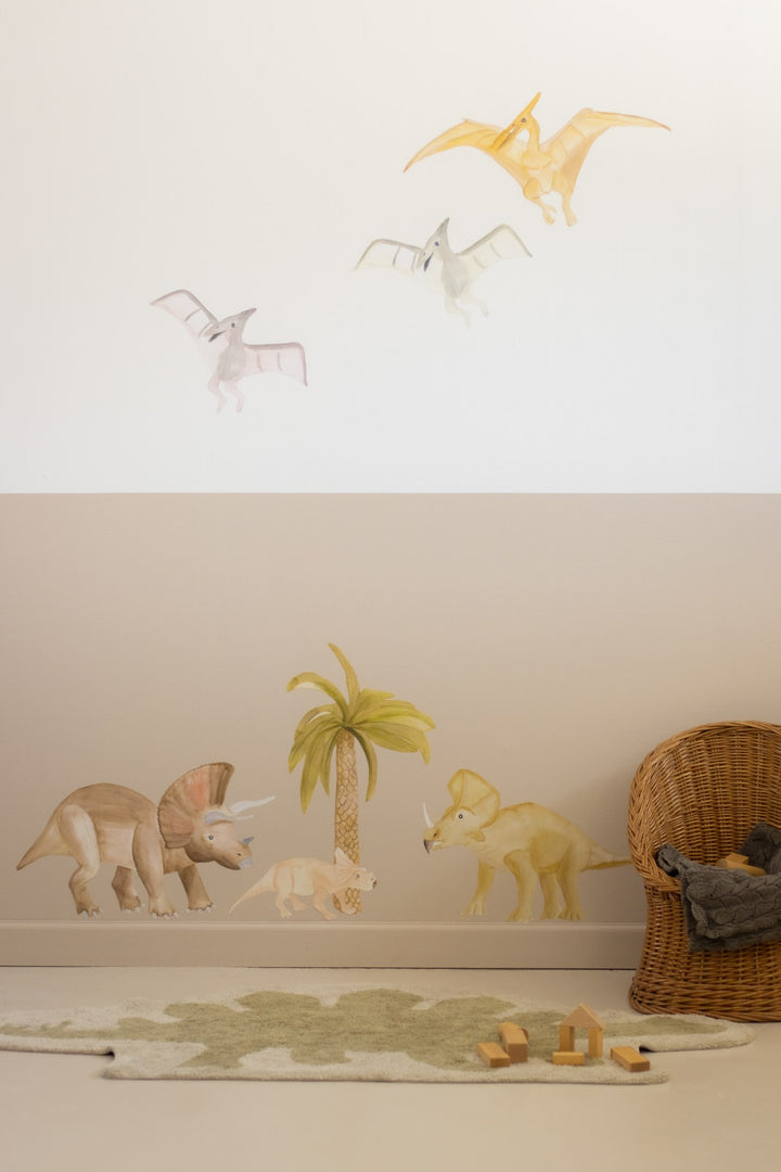 Wallsticker Triceratops - Multi